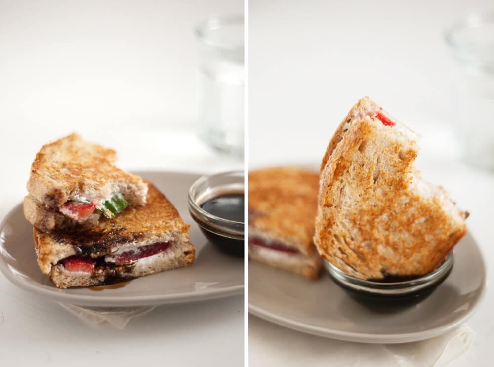 strawberry panini with balsamic honey sauce strawberry panini with balsamic honey sauce