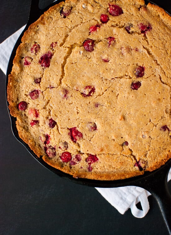Cranberry maple skillet cornbread Cranberry maple skillet cornbread