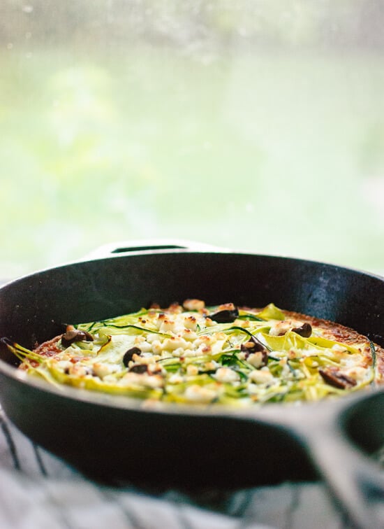 Simple socca pizza recipe - cookieandkate.com