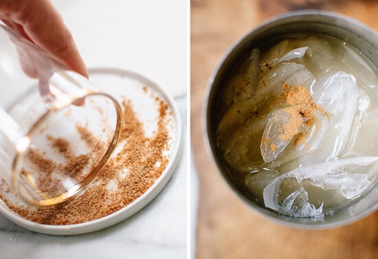 Spiced margarita ingredients