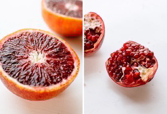 blood orange and pomegranate