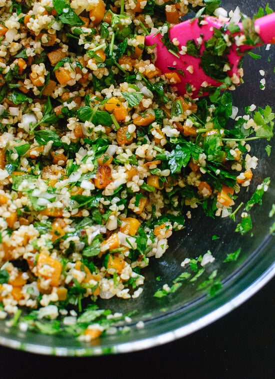 How to make butternut taboulleh - cookieandkate.com