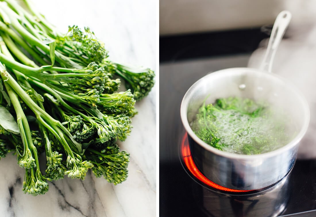 blanched broccolini