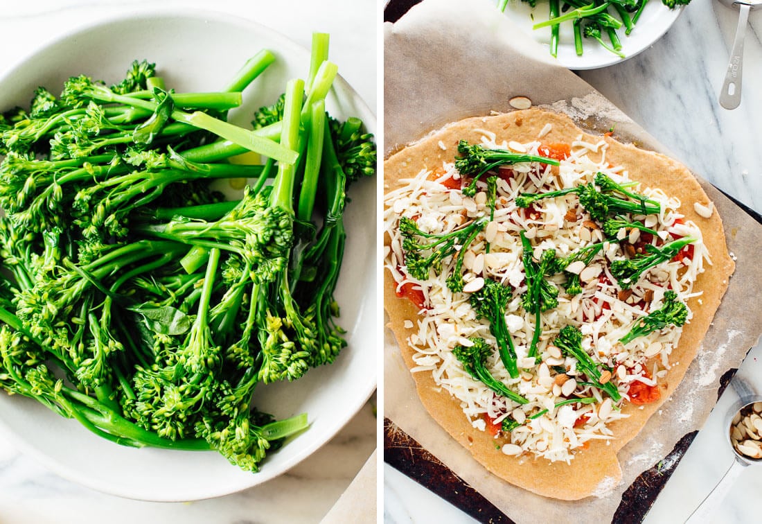 how to make broccolini pizza