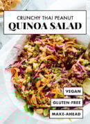 Crunchy Thai peanut quinoa salad recipe