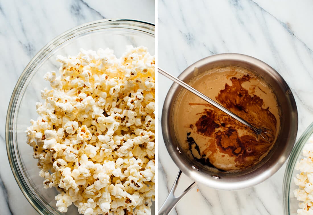 sesame caramel popcorn ingredients