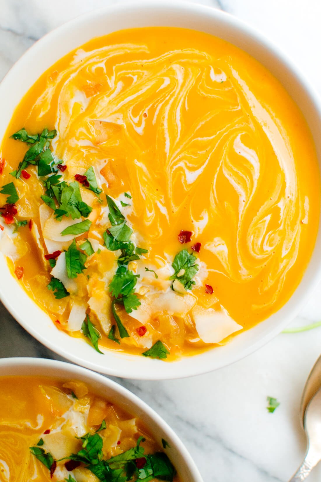Thai curried butternut squash soup recipe