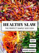 healthy coleslaw recipe pin