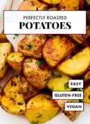 perfectly roasted potatoes pin