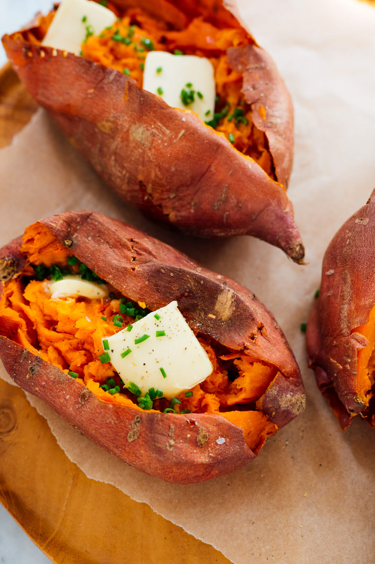 how to bake sweet potatoes