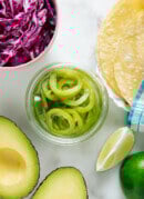 pickled jalapenos with taco ingredients