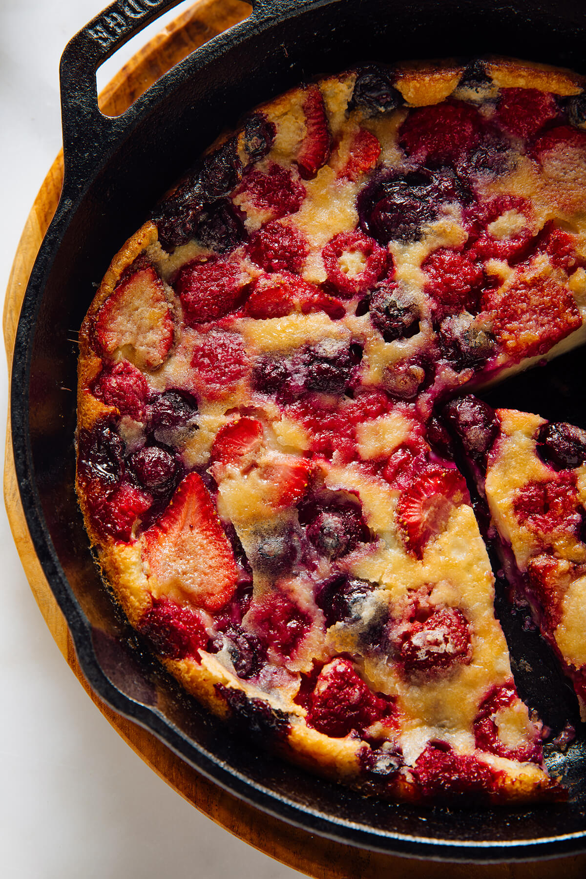 clafoutis with berries