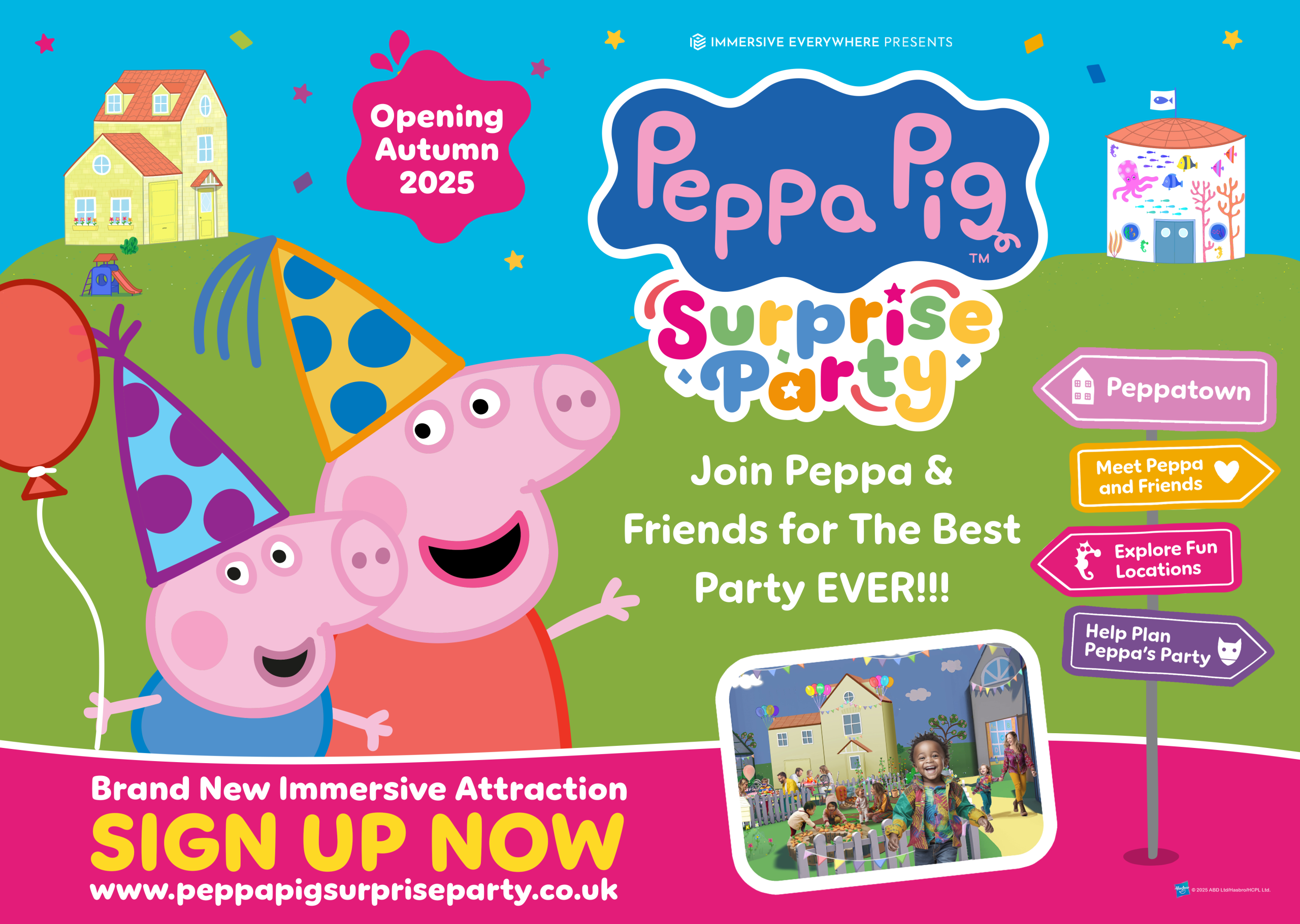 Peppa Pig party event graphic